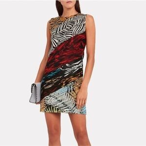 Missoni mixed knit jacquard shift dress, size 40, nwot